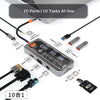 Type-C USB Hub Adapter 10 in 1